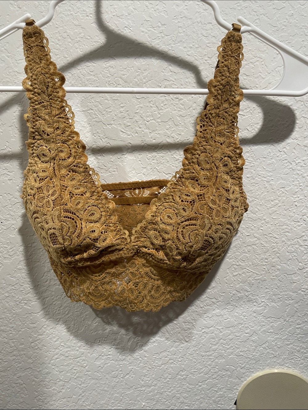 Gilly Hicks Lace Bralette in Mustard Gold